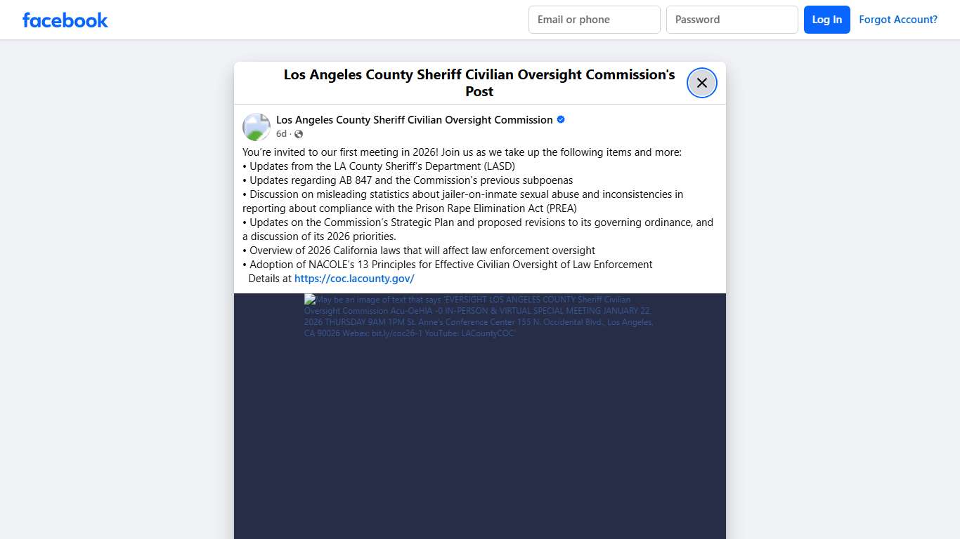 ... - Los Angeles County Sheriff Civilian Oversight Commission Facebook